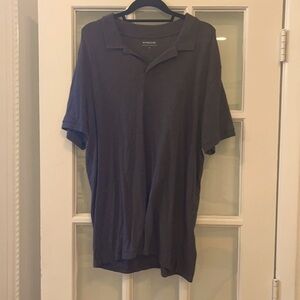 Vince mens charcoal heathered grey polo
